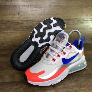 Nike Air Max 270 React 'Knicks' Women's Running White Shoes CW3094-100 Size 5